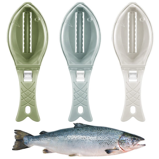 Fish Scale Remover Tool with Cover – Easy Clean Fish Scraper