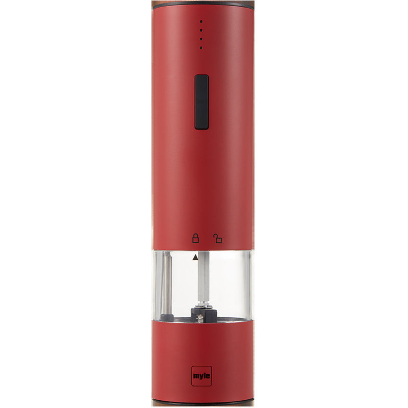 Electric Stainless Steel Salt & Pepper Grinder with One-Touch Operation