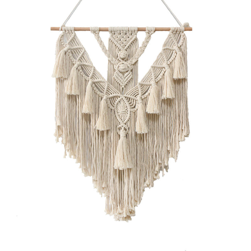 Handwoven Boho Macrame Wall Hanging Tapestry for Home Decor