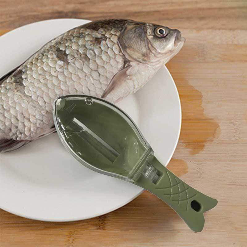 Fish Scale Remover Tool with Cover – Easy Clean Fish Scraper