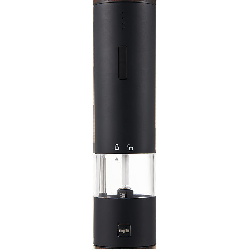 Electric Stainless Steel Salt & Pepper Grinder with One-Touch Operation